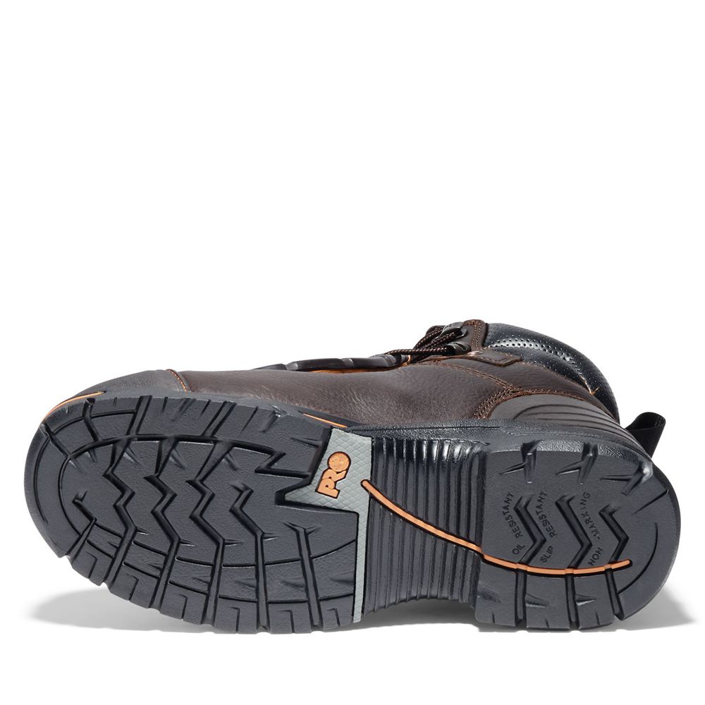 Timberland Μποτακια Εργασίας Ανδρικα Καφε - Pro® Endurance 6\" Met Guard Steel Toe - Greece 1354076-Q